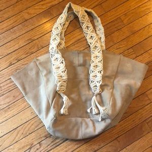 Free People suede XL tote/purse
